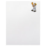 Teddy Bear Fielder Customized Letterhead