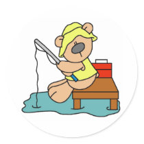 Teddy Bear Fishing stickers by toddlersplace Teddy Bear Fishing stickers