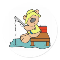 Teddy Bear Fishing stickers by toddlersplace Teddy Bear Fishing stickers