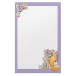 Teddy Bear Flowers Stationery