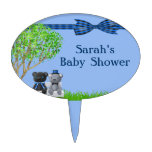 Teddy Bear Friends Boy Baby Shower Cake Pick
