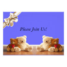 Teddy Bear Friends Set Personalized Announcements