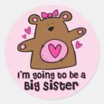 Teddy Bear Future Big Sister Sticker