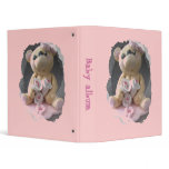teddy bear girl 3 ring binders