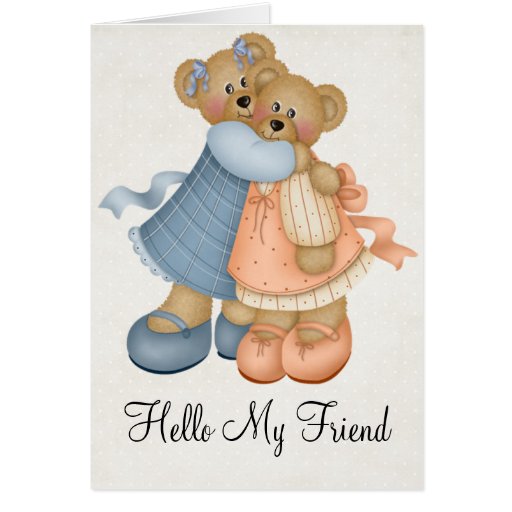 teddy bear greeting card design