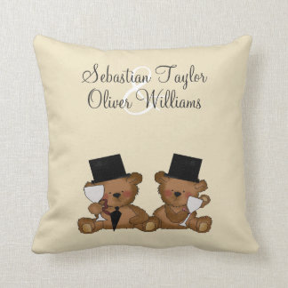 teddy bear throw pillow