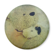 Teddy Bear Hugs A Guinea Pig Magnets
