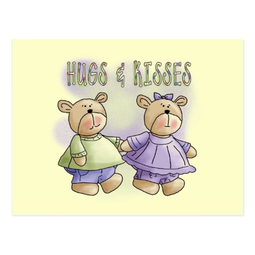 hug and kiss teddy bear