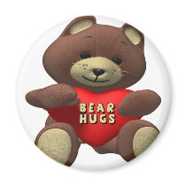 Teddy Bear Hugs Magnet