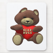 Teddy Bear Hugs Mouse Mats