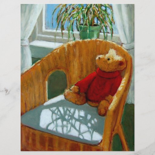 TEDDY BEAR IN PASTEL: ART CUSTOM FLYER
