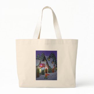 Teddy Bear in Town bag