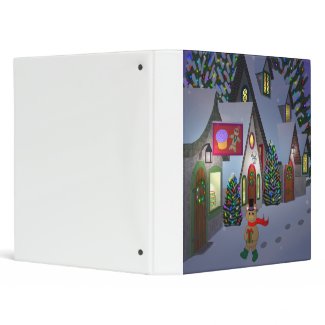 Teddy Bear in Town Binder binder