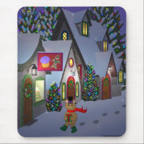 Teddy Bear in Town mousepads