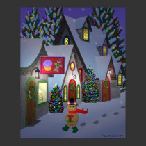 Teddy Bear in Town Poster posters