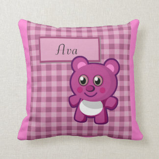 teddy bear throw pillow