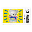 Teddy Bear "Love" stamp by MAPICO Teddy Bear "Love" stamp