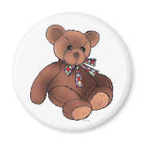 Teddy bear magnet