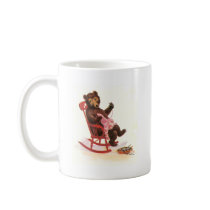 Teddy Bear Mends Clothes Mugs