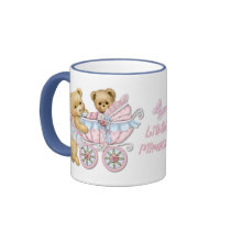 Teddy Bear Mom and Carriage - Little Miracles mugs