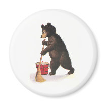 Teddy Bear Mops Floor magnets
