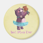 Teddy Bear Mother Fridge Magnet
