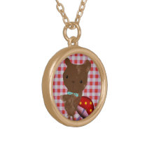 Teddy Bear Mushroom Jewelry necklaces