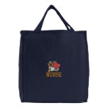 Teddy Bear Nurse Embroidered Bag