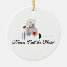 Teddy Bear Nurses Call the Shots T-shirts and Gift Christmas Tree Ornament