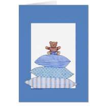 Teddy Bear on Cushions Card by floatinglemons Teddy Bear on Cushions Card