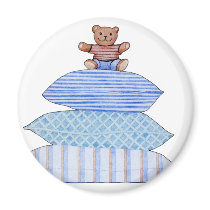 Teddy Bear on Cushions Magnet