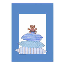 Teddy Bear on Cushions posters by floatinglemons Teddy Bear on Cushions posters
