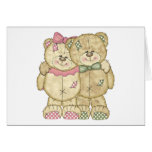 Teddy Bear Pair - Original Colors Greeting Card