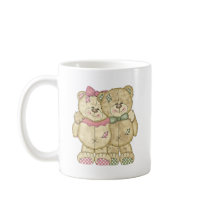 Teddy Bear Pair - Original Colors Mugs