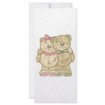 Teddy Bear Pair - Original Colors rack cards
