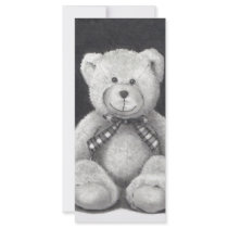 TEDDY BEAR: PENCIL ART: REALISM rack cards by joyart TEDDY BEAR: PENCIL ART: REALISM rack cards