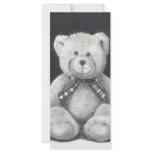 TEDDY BEAR: PENCIL ART: REALISM RACK CARD DESIGN