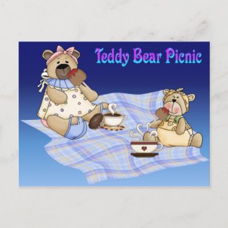 Teddy Bear Picnic postcard