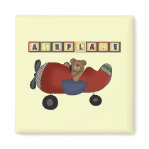 Teddy Bear Pilot Tshirts and Gifts Magnets