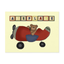 Teddy Bear Pilot Tshirts and Gifts Post Cards
