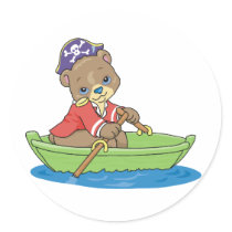 Teddy Bear Pirate stickers by toddlersplace Teddy Bear Pirate stickers