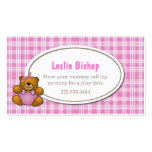 Teddy Bear Play Date Card business cards