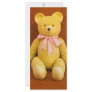 teddy bear custom rack card