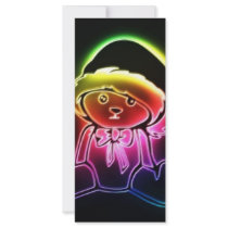 teddy bear custom rack card