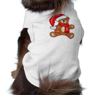 Teddy Bear Santa Claus petshirt