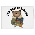 Teddy Bear School 100 Days cards