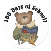 Teddy Bear School 100 Days stickers by school_teacher Teddy Bear School 100 Days stickers