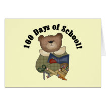 Teddy Bear School 100 Days Tshirts and Gifts Cards
