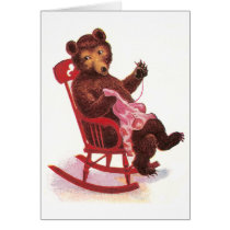 Teddy Bear Sewing Clothes Cards