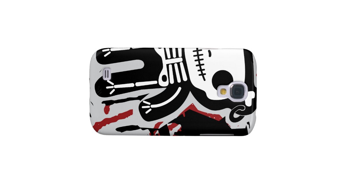 teddy bear skeleton bloody iphone case